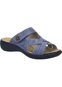 Sandale Josef Seibel "Ibiza 99, dunkelblau", Damen, Gr. 44, blau (dunkelblau), Obermaterial: 100% Rindsleder Leather cow., Schuhe Sandale