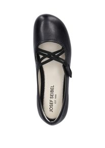 Ballerina Josef Seibel "Fiona 39, schwarz", Damen, Gr. 43, schwarz, Obermaterial: 100% Rindsleder Leather cow., Schuhe Ballerina