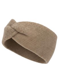 Stirnband styleBREAKER "Feinstrick Stirnband Twist Knoten", Damen, braun, Obermaterial: 100% Viskose CV., Modisch, M&uuml;tzen Stirnband