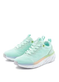 Sneaker Lascana "Halbschuh, Turnschuh, Freizeitschuh", Damen, Gr. 36, mint, multi, Obermaterial: 100% Textilmaterial. Decksohle: 100% Textilmaterial. Futter: 100% Textilmaterial. Laufsohle: 100% Synthetik, mehrfarbig, Basic, Schuhe Sneaker, mit modischen Farbdetails, Chunky Sohle & Mesh-Optik VEGAN