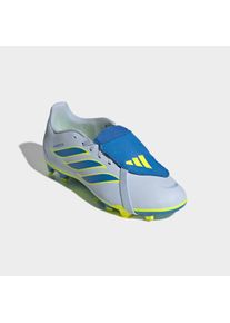 Fu&szlig;ballschuh adidas Performance "PREDATOR CLUB FOLD-OVER TONGUE FIRM GROUND/MULTI GROUND KIDS", Kinder, Gr. 38,5, crystal sky, ray blau, team solar gelb 2, Synthetik, Schuhe Fu&szlig;ballschuh, f&uuml;r viele verschiedene B&ouml;den geeignet, f&uuml;r Jugendliche & Kinder