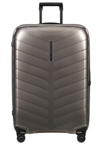 Hartschalen-Trolley Samsonite "ATTRIX, verschiedene Gr&ouml;&szlig;en und Farben", Damen, Gr. B/H/T: 51cm x 75cm x 30cm 97 l, beige (dune), Polypropylen, Strukturmuster, Koffer Hartschalen-Trolley, aus Polypropylen, mit Bodenfach, Rei&szlig;verschlussfach und Tasche