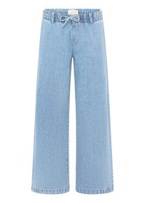 Relaxhose Cartoon "Casual-Hose mit weitem Bein", Damen, Gr. 46, EURO, blau, Obermaterial: 100% Baumwolle CO., Hosen Relaxhose