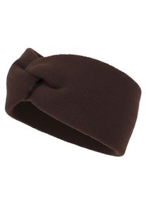 Stirnband styleBREAKER "Feinstrick Stirnband Twist Knoten", Damen, braun (mokkabraun), Obermaterial: 100% Viskose CV., Modisch, M&uuml;tzen Stirnband