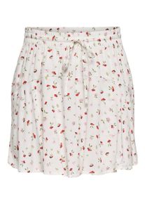 Minirock Only "ONLNALA LIFE SKORT WVN NOOS", Damen, Gr. XS, cloud dancer aop:luna flower, Web, Obermaterial: 100% Viskose, bedruckt, regular fit kurz, R&ouml;cke Minirock, Viskose