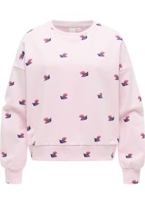 Rundhalspullover Ragwear "Sweater Wuss Shells", Damen, Gr. XXL, rosa (marshmallow), Obermaterial: 70% Baumwolle CO. 30% Polyester PES., Rundhals, &Auml;rmel ohne &Auml;rmelschlitz Rippb&uuml;ndchen, Pullover Rundhalspullover