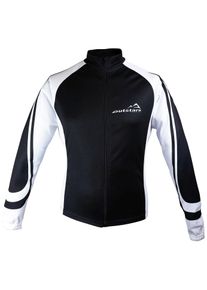 Langarmshirt Roleff "Fahrradtrikot RO 7101" Gr. XL, schwarz (schwarz, wei&szlig;), Shirts, Damen, XL, Obermaterial: 100% Polyester. Innenfutter: 100% Polyester, Langarmshirt, lang&auml;rmelig