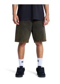 Jeansbermudas DC Shoes "Baggy", Damen, Gr. 28(XS), golden olive, Obermaterial: 75% Walkfrottier, 25% Walkfrottier;, Jeans Jeansbermudas