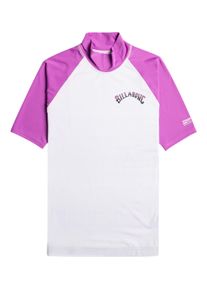 Rash Guard Billabong "Sunny Side", Damen, Gr. M, lila (bright orchid), Obermaterial:85% Microfaser, 15% Elasthan;, Shirts Rash Guard