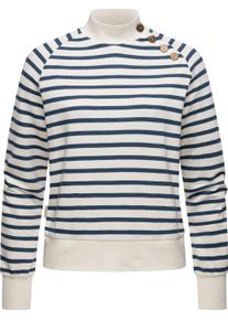 Langarmshirt Ragwear "Sweatshirt Majjorka", Damen, Gr. 4XL, wei&szlig; (sanftes wei&szlig;), Obermaterial: 85% Baumwolle CO. 15% Polyester PES., Shirts Langarmshirt