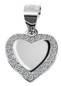 Adelia&acute;s Herzanh&auml;nger ADELIA&acute;S "Damen Anh&auml;nger &iquest; Herz Herzanh&auml;nger aus 925 Silber mit Zirkonia", silber, Schmuckanh&auml;nger, Damen, Herzanh&auml;nger