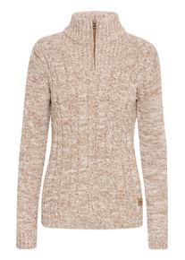 Troyer oxmo "Troyer OXPHEPE", Damen, Gr. XS, beige (dune), Obermaterial: 100% Baumwolle CO., Pullover Troyer