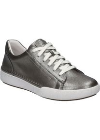 Sneaker Josef Seibel "Claire 01, platin", Damen, Gr. 42, grau (platin), Obermaterial: 100% Rindsleder Leather cow., Schuhe Sneaker