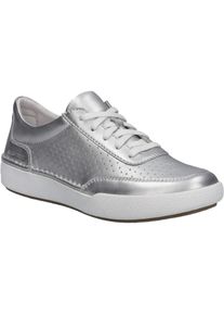 Sneaker Josef Seibel "Claire 29, silber", Damen, Gr. 42, silber, Obermaterial: 100% Rindsleder Leather cow., Schuhe Sneaker