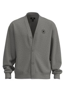 Sweatjacke Converse "CHUCK CARDIGAN", Herren, Gr. XL, vintage grau heather, Obermaterial: 80% Baumwolle, 20% Polyester, Sweatjacken Sweatjacke, f&uuml;r vielseitige Aktivit&auml;ten, sportlicher Stil, bequemer Tragekomfort