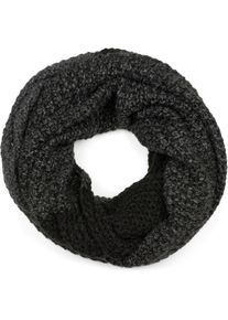 Strickschal styleBREAKER "2-Farbiges Ombr&eacute; Strick Loop", Damen, schwarz (schwarz, dunkelgrau), Obermaterial: 85% Polyacryl PAN. 15% Polyamid PA., Modisch, Modet&uuml;cher Strickschal