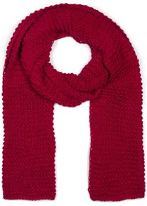 Strickschal styleBREAKER "Langer Strick Schal mit Wellen Strickmuster", Damen, rot (bordeaux, rot), Obermaterial: 100% Polyacryl PAN., Modisch, Modet&uuml;cher Strickschal