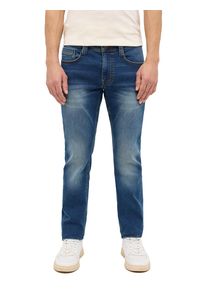 Slim-fit-Jeans Mustang "Herren Style Oregon Slim K", Herren, Gr. 36, L&auml;nge 30, blau (773 mittelblau), Denim/Jeans, 89% Baumwolle, 9% Polyester, 2% Elasthan, unifarben, slim fit, Jeans Slim-fit-Jeans