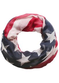 Loop styleBREAKER "Loop im USA Flaggen Design", Damen, bunt (wei&szlig;, neutral), Obermaterial: 100% Viskose CV., Modisch, Modet&uuml;cher Loop