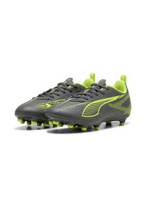 Fu&szlig;ballschuh Puma "ULTRA 5 PLAY FG/AG JR", Kinder, Gr. 37, gelb (matte aged silber, gelb alert, Puma aged silber), Synthetik, Schuhe Fu&szlig;ballschuh, f&uuml;r Rasenpl&auml;tze, f&uuml;r Jugendliche