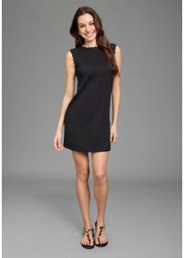 Sommerkleid Laura Scott, Damen, Gr. 36/38, N-Gr, schwarz, Single Jersey, Obermaterial: 50% Baumwolle, 50% Modal, unifarben, figurbetont kurz, Rundhals, Kleider Sommerkleid, mit Bogenkante, Basic-Stil, Mini-L&auml;nge