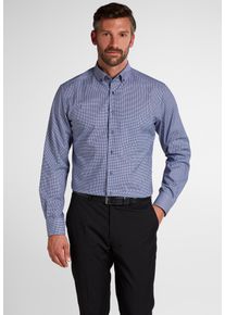 Langarmhemd Eterna "MODERN FIT", Damen, Gr. 48, Normalgr&ouml;&szlig;en, blau, Twill, 100% Baumwolle, tailliert, Manschette, Hemden Langarmhemd, NON IRON (b&uuml;gelfrei)