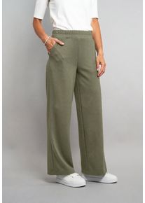 Stoffhose Seidel Moden, Herren, Gr. 34, N-Gr, khaki, Single Jersey, Obermaterial: 50% Polyester, 45% Viskose, 5% Elasthan, Basic, normal lang, Hosen Stoffhose, MADE IN GERMANY