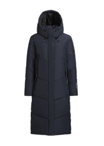 Steppmantel Khujo "Steppmantel Sonje6-YM", Damen, Gr. XXL, blau (schwarz navy), Obermaterial: 100% Polyester PES. Obermaterial: Futter: 100% Nylon NY. 100% Polyester PES., M&auml;ntel Steppmantel