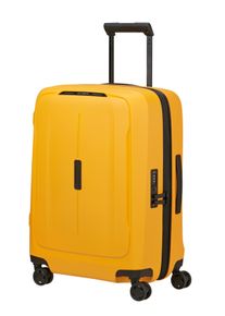 Hartschalen-Trolley Samsonite "ESSENS ZIP", Damen, Gr. B/H/T: 40cm x 55cm x 23cm 50 l, radiant gelb, Polypropylen, Koffer Hartschalen-Trolley, aus Polypropylen, mit Volumenerweiterung