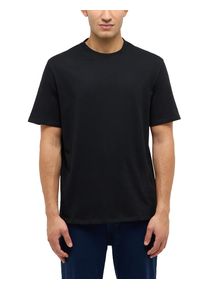 T-Shirt Mustang "MU-Austin", Damen, Gr. M, jet schwarz, Jersey, Obermaterial: 100% Baumwolle, unifarben, normal normal, Rundhals, Shirts T-Shirt, Regular fit