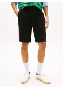 Shorts Tommy Jeans "SCANTON", Damen, Gr. 38, N-Gr, schwarz, Web, Obermaterial: 96% Baumwolle, 4% Elasthan, unifarben, regular fit kurz, Hosen Shorts, Regular fit mit praktischen Taschen