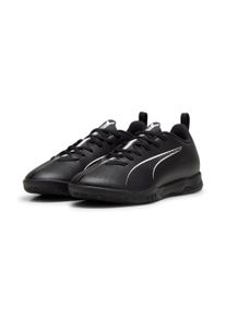 Fu&szlig;ballschuh Puma "ULTRA 5 PLAY IT JR", Jungen, Gr. 38,5, schwarz-wei&szlig; (Puma schwarz, Puma wei&szlig;), Synthetik, Schuhe Fu&szlig;ballschuh, f&uuml;r Halle und Stra&szlig;e, f&uuml;r Jugendliche