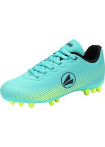 Fu&szlig;ballschuh Jako "J-SFG Skill", Kinder, Gr. 33, blau (t&uuml;rkis, lime), Synthetik, Schuhe Fu&szlig;ballschuh, f&uuml;r Rasen, f&uuml;r Jugendliche & Kinder