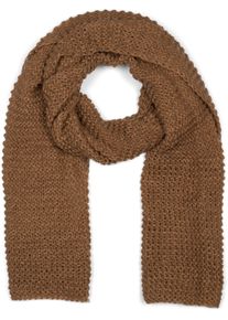 Strickschal styleBREAKER "Langer Strick Schal mit Wellen Strickmuster", Damen, braun, Obermaterial: 100% Polyacryl PAN., Modisch, Modet&uuml;cher Strickschal