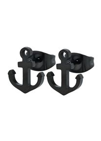 Adelia&acute;s Paar Ohrstecker ADELIA&acute;S "Unisex Ohrringe &iquest; Ohrstecker aus Edelstahl", schwarz, Ohrringe, Damen, Edelstahl, Paar Ohrstecker