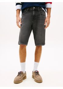 Shorts Tommy Jeans "RONNIE", Damen, Gr. 30, N-Gr, denim schwarz, Web, Obermaterial: 99% Baumwolle, 1% Elasthan, unifarben, regular fit kurz, Hosen Shorts, Regular fit mit Taschen