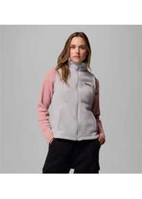 Fleeceweste Columbia "Benton Springs Vest", Damen, Gr. XS, cirrus grau heather, Obermaterial: 100% Polyester, Westen Fleeceweste, aus atmungsaktivem Material, schnell trocknend, sportlicher Stil