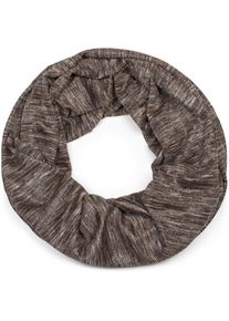 Loop styleBREAKER "Loop Schal mit Glitzerfaden und kleinen Pailletten", Damen, braun (braun meliert), Obermaterial: 50% Viskose CV. 50% Polyester PES., Modisch, Modet&uuml;cher Loop