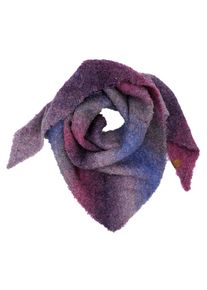 Dreieckstuch CAPO, Damen, lila (plum), Strick, Materialmix, mehrfarbig, Modet&uuml;cher Dreieckstuch, mit Farbverlauf, Wollanteil