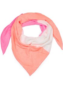 Dreieckstuch styleBREAKER "3-Farbiges Musselin Dreieckstuch", Damen, orange (neonorange, neonpink, wei&szlig;), Obermaterial: 100% Baumwolle CO., Modisch, Modet&uuml;cher Dreieckstuch