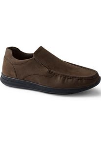LANDS' END Slipper aus Leder, Herren,  Braun, Leder, by Lands' End