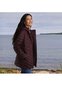 LANDS' END Daunenjacke WANDERWEIGHT Verstaubar Ultraleicht mit Kapuze, Damen,  Rot, Nylon/Daunen, by Lands' End