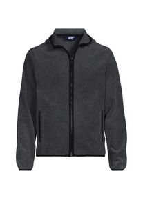 LANDS' END Fleece-Kapuzenjacke mit Zipper, Herren,  Schwarz, Polyester, by Lands' End