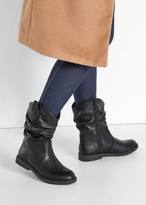 bonprix Stiefel, schwarz, Gr.41, Modischer Stiefel im Cowboy-Look, aus Vegan