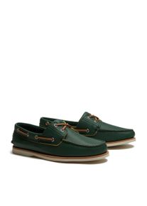 Bootsschuh Timberland "CLASSIC BOAT BOAT SHOE", Herren, Gr. 47,5, md grn f grain, Leder, Schuhe Bootsschuh, Classic Bootsschuh aus Timberland Premium Leder