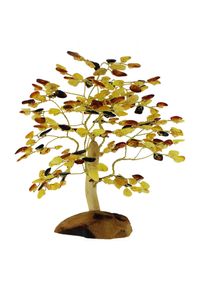 Dekobaum OSTSEE-SCHMUCK "- 15 cm, 216 Bernsteine - Bernstein -" Gr. 13, bunt (mehrfarbig), Blacklist, Dekofiguren, Dekobaum