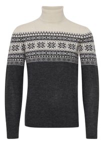 Norwegerpullover Blend "Norwegerpullover BHTjesse", Herren, Gr. L, grau (charcoal mix), Obermaterial: 82% Polyacryl PAN. 18% Polyester PES., normal, Rundhals, Pullover Norwegerpullover