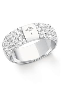 JOOP! Fingerring JOOP "Schmuck Geschenk" Gr. 18, silberfarben, kristallwei&szlig;, Fingerringe, Damen, 18, Silber 925 (Sterlingsilber), 7mm, Fingerring, mit Zirkonia (synth.)