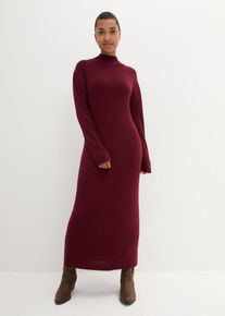 bonprix Maxi-Feinstrickkleid aus flie&szlig;endem Viskose-Mix, rot, Gr.52/54 (XXL), Elegantes Feinstrickkleid in figurg&uuml;nstiger L&auml;nge