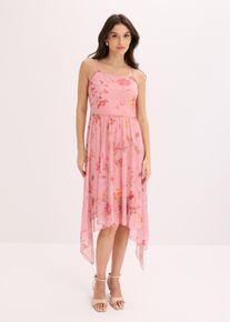 bonprix Jerseykleid aus zartem Mesh, rosa, Gr.44/46 (L), Modernes Kleid mit Zipfelsaum